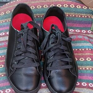 Shoes For Crews Black Sneakers with Red Interior